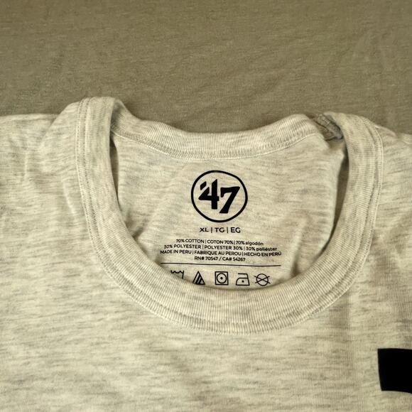 WVU West Virginia University New Gray Retro Striped Tee Gray Mountaineers XL NWT - Picture 4 of 6